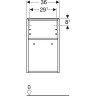 Шкаф GEBERIT SMYLE SQUARE 500,358.JK.1 36 см темно-серый